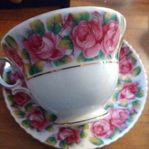 Vintage Tea Cup and Saucer Norcrest fine china made in Japan 5/838
